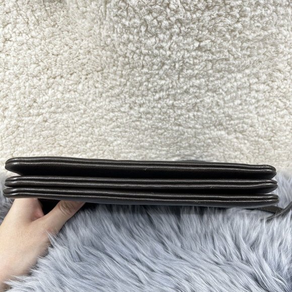 Celine Trio Goatskin Army Olive Green Phoebe Philo Small Crossbody Hand Bag EUC - Picture 6 of 15